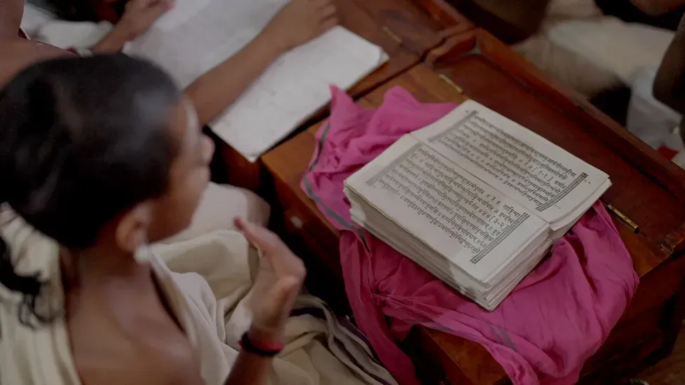 Indian students studying in a classroom after choosing their stream after 10th grade